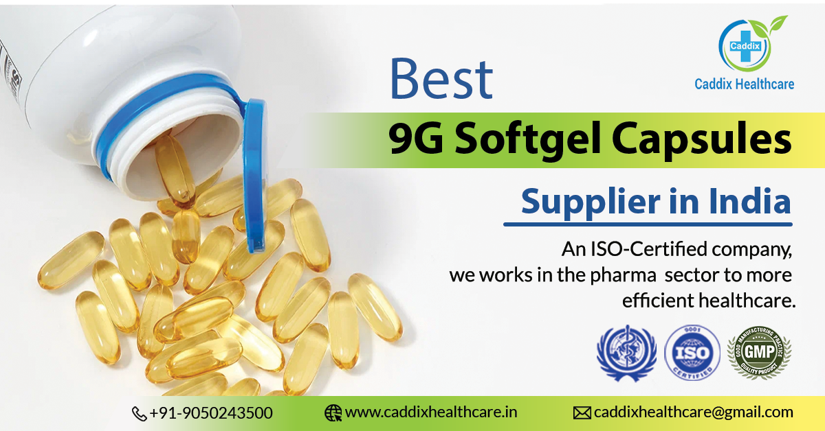Best 9G Softgel Capsules Supplier in India
